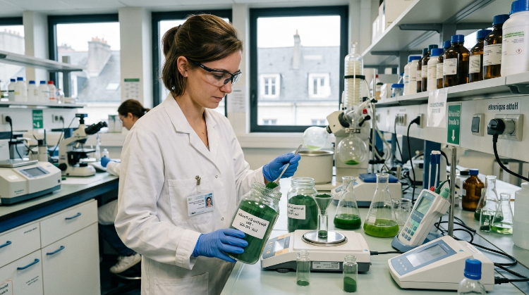 Laboratoire français certifié bio — développement de la gamme Peeling Profond aux Micro-Algues Bio